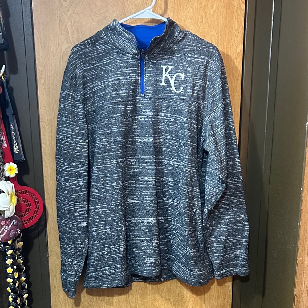 Majestic Blue and Gray Pullover